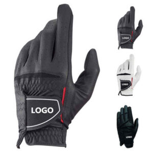 Cabretta Leather Golf Gloves for Men – Left & Right Hand, Soft, Breathable, Non-Slip & Quick-Dry Sports Accessory