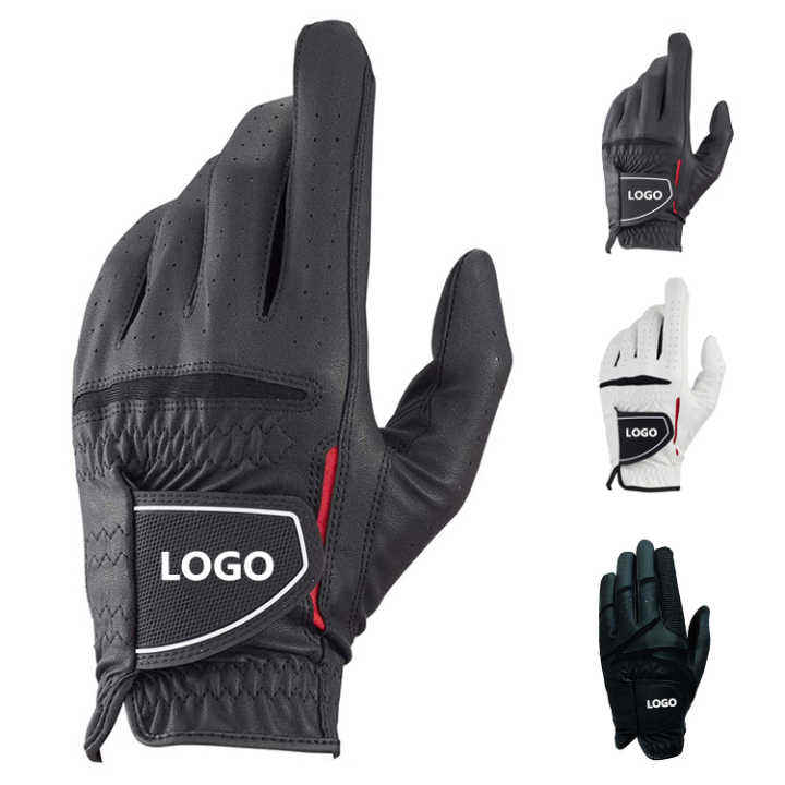 Cabretta Leather Golf Gloves for Men – Left & Right Hand, Soft, Breathable, Non-Slip & Quick-Dry Sports Accessory