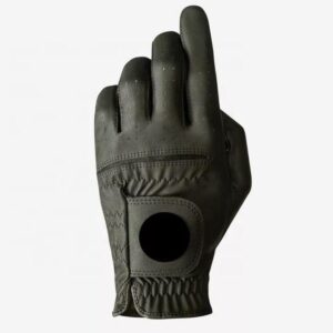 Custom Color Packing Printed Logo Non Slip Cabretta Sheepskin Leather Golf Gloves for Men Premium Grip Gloves