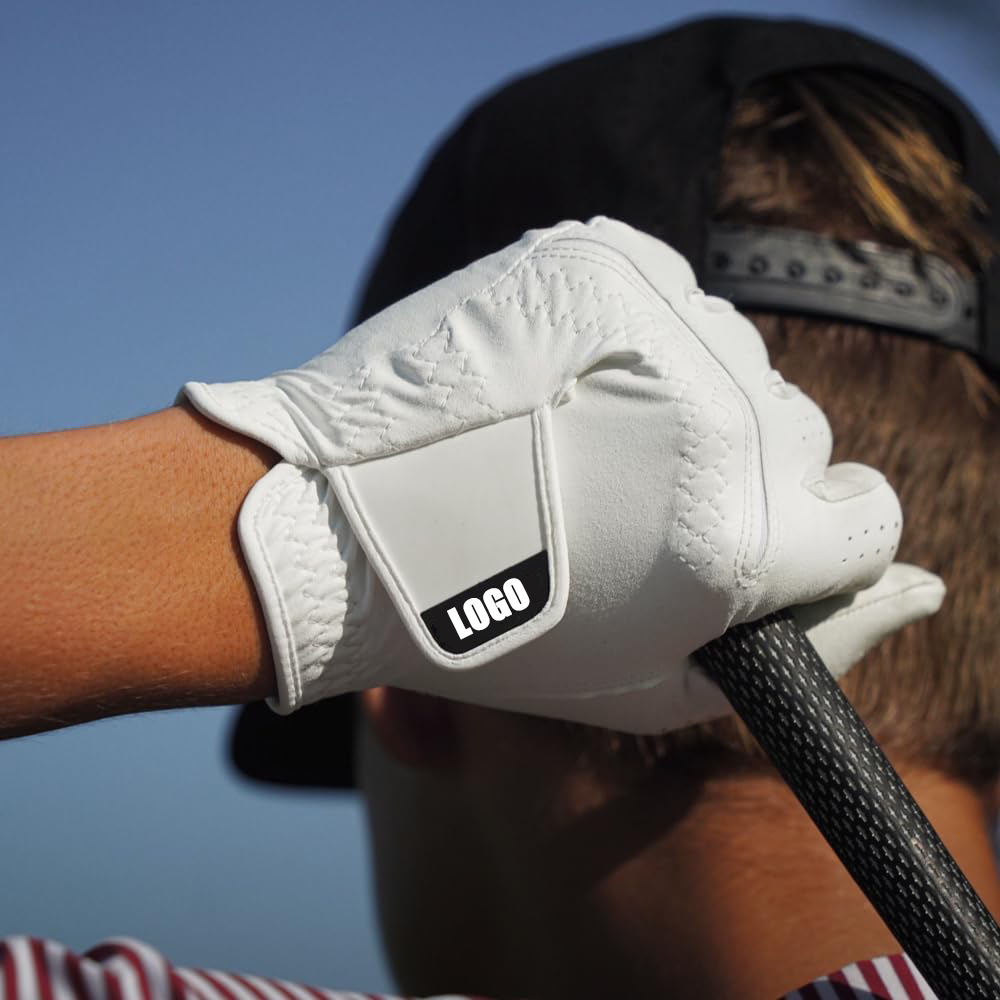 Custom Embroidered Cabretta Leather Golf Gloves for Men & Women – Lightweight Easy Grip Design - Imagen 5