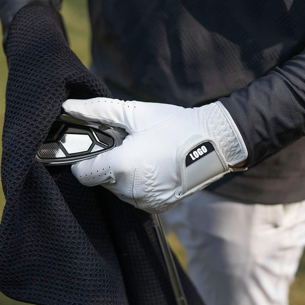 Custom Embroidered Cabretta Leather Golf Gloves for Men & Women – Lightweight Easy Grip Design - Imagen 4
