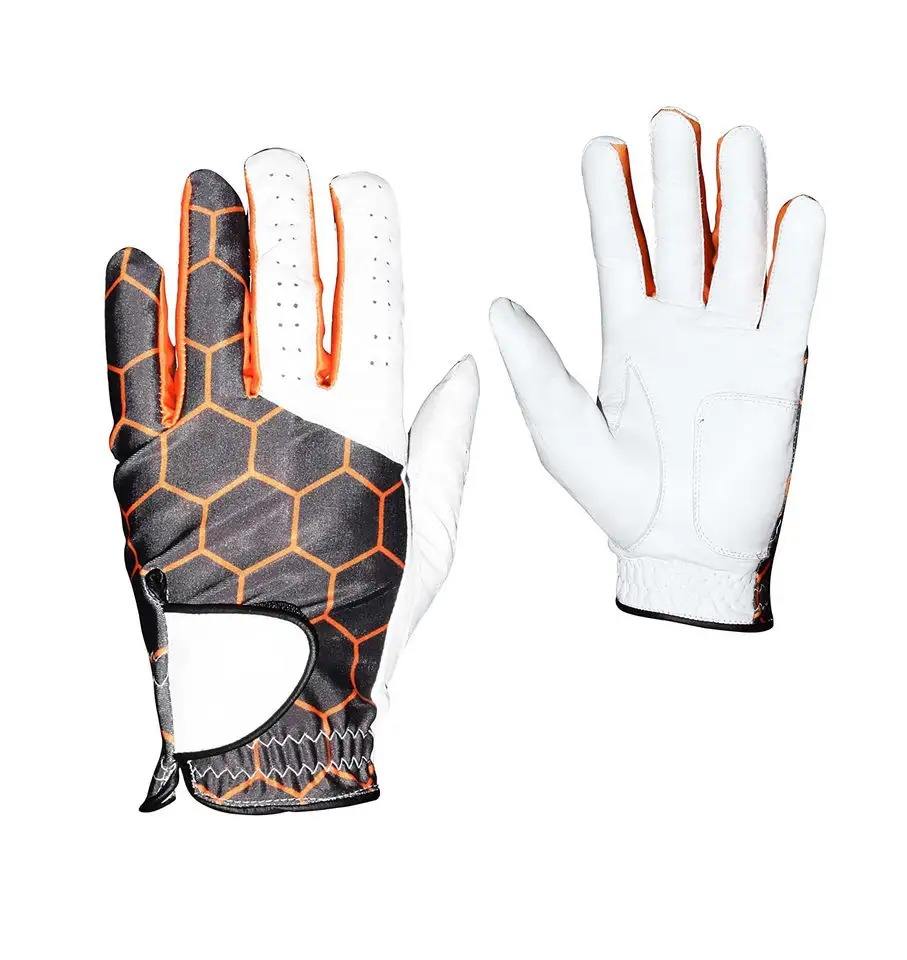 Custom Designed Sheepskin Men’s Golf Gloves with Adjustable Wrist Strap – Advanced Grip Breathable Wholesale Gloves - Imagen 6