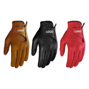 Custom Printed Colorful Golf Gloves Manufacturer – Left Hand Cabretta Leather Sports Gloves