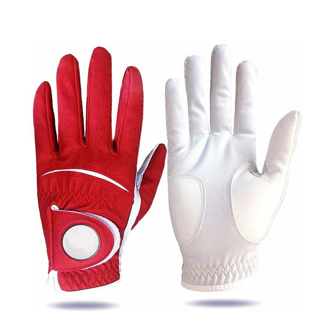 Custom Made Cabretta Leather Golf Gloves for Men – Left & Right Hand, Quick Dry, Velcro Closure Sports Gloves - Imagen 2