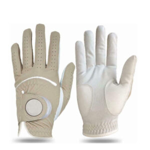 Custom Made Cabretta Leather Golf Gloves for Men – Left & Right Hand, Quick Dry, Velcro Closure Sports Gloves