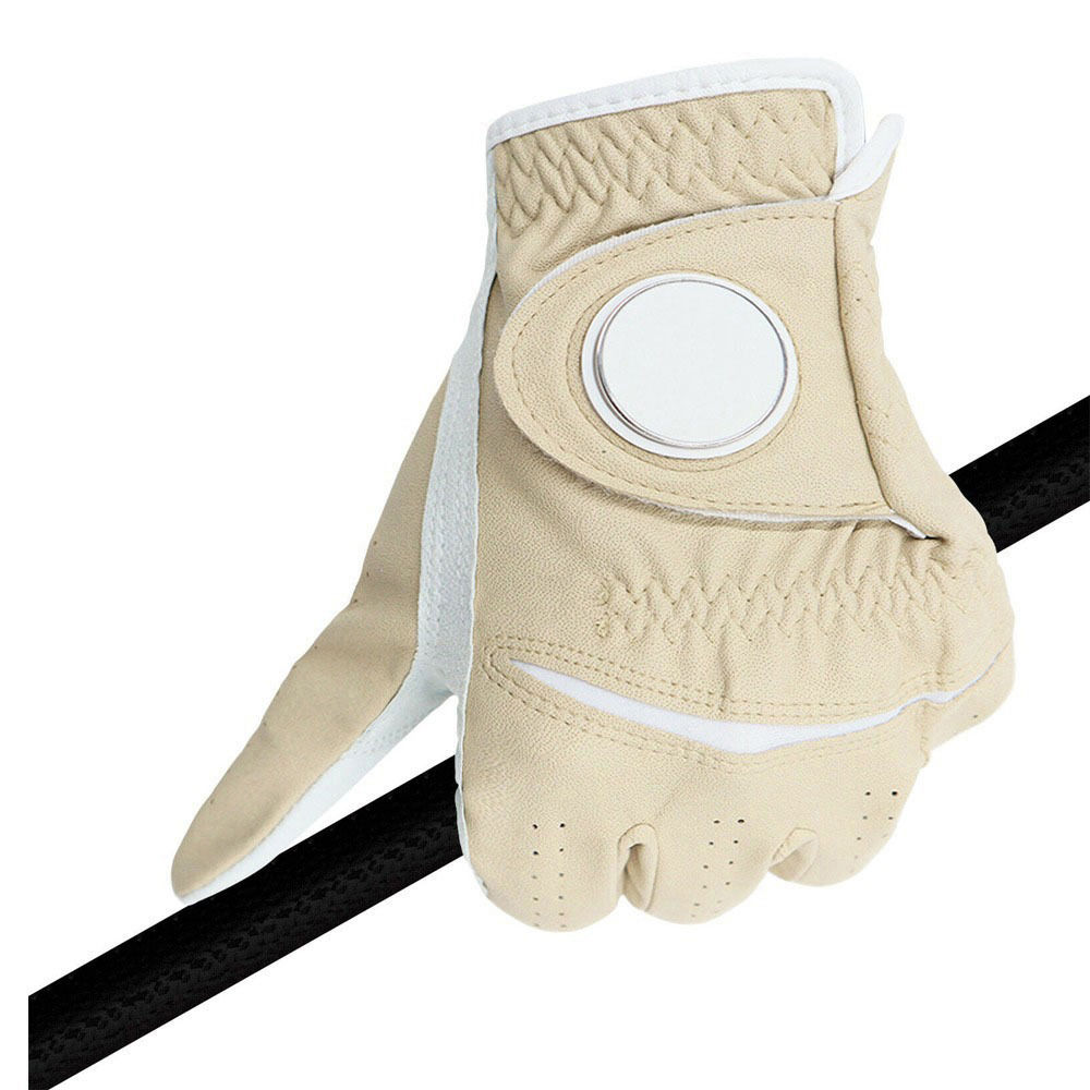 Custom Made Cabretta Leather Golf Gloves for Men – Left & Right Hand, Quick Dry, Velcro Closure Sports Gloves - Imagen 7