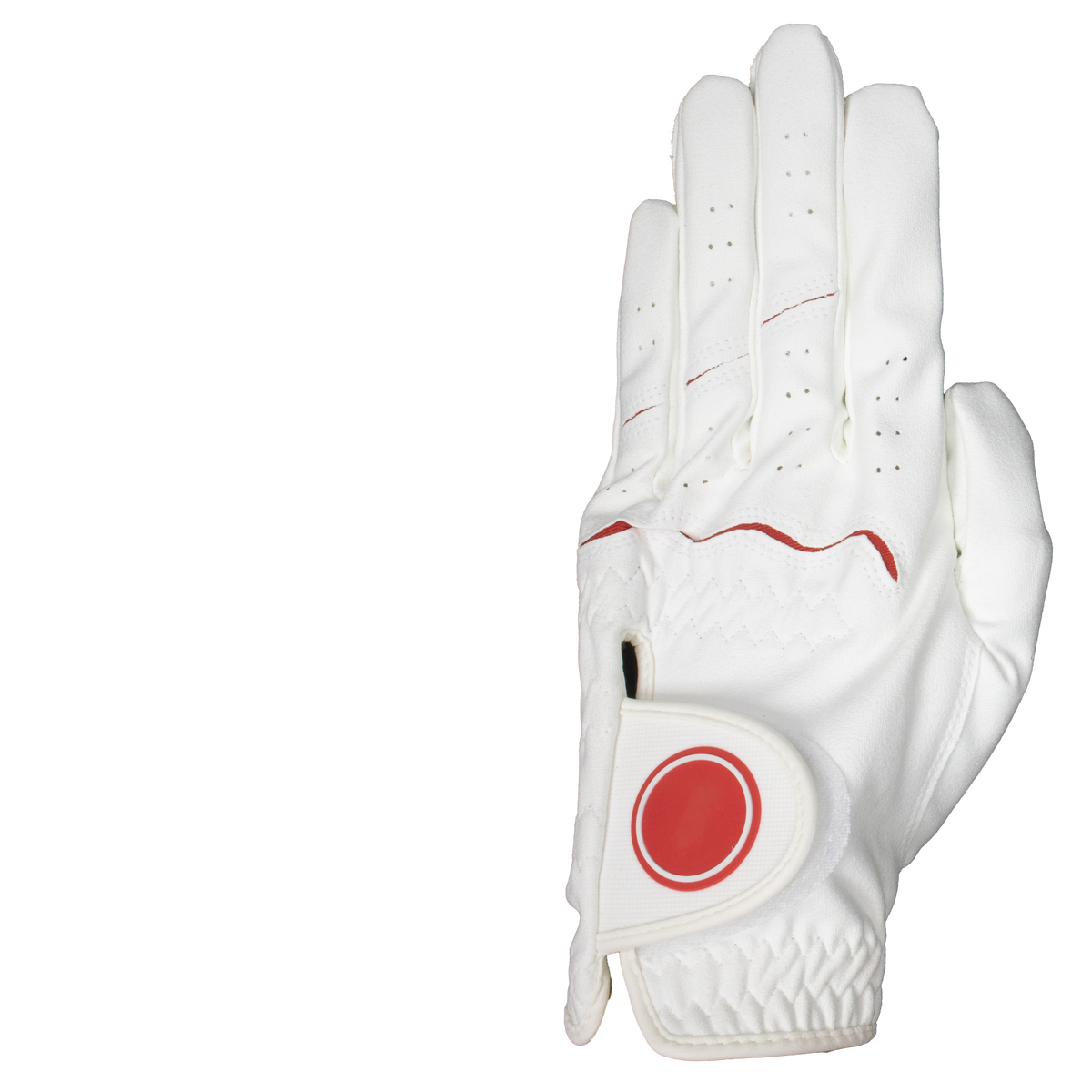 Custom Rubber Logo Golf Gloves – White Soft Cabretta Leather with Lycra – Men & Women Indonesia AAA Quality - Imagen 4