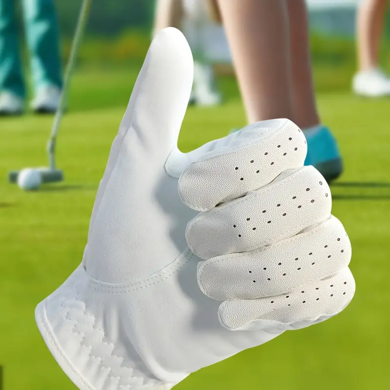 Custom Sheepskin Golf Gloves with Logo – Soft Breathable Premium Golf Club Gloves for Men & Women - Imagen 2