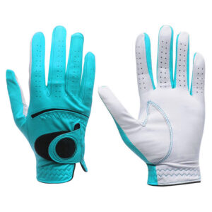 Durable Custom Logo Design Cabretta Leather Sports Golf Gloves Breathable Non Slip Hot Selling Embroidery Logo OEM Service Gloves
