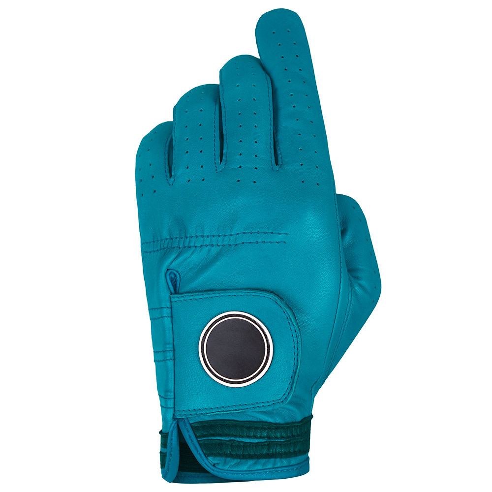 Durable Wholesale Custom Logo Cabretta Leather Golf Gloves – Breathable Non-Slip Quick Dry Men Sports Hand Grip - Imagen 3
