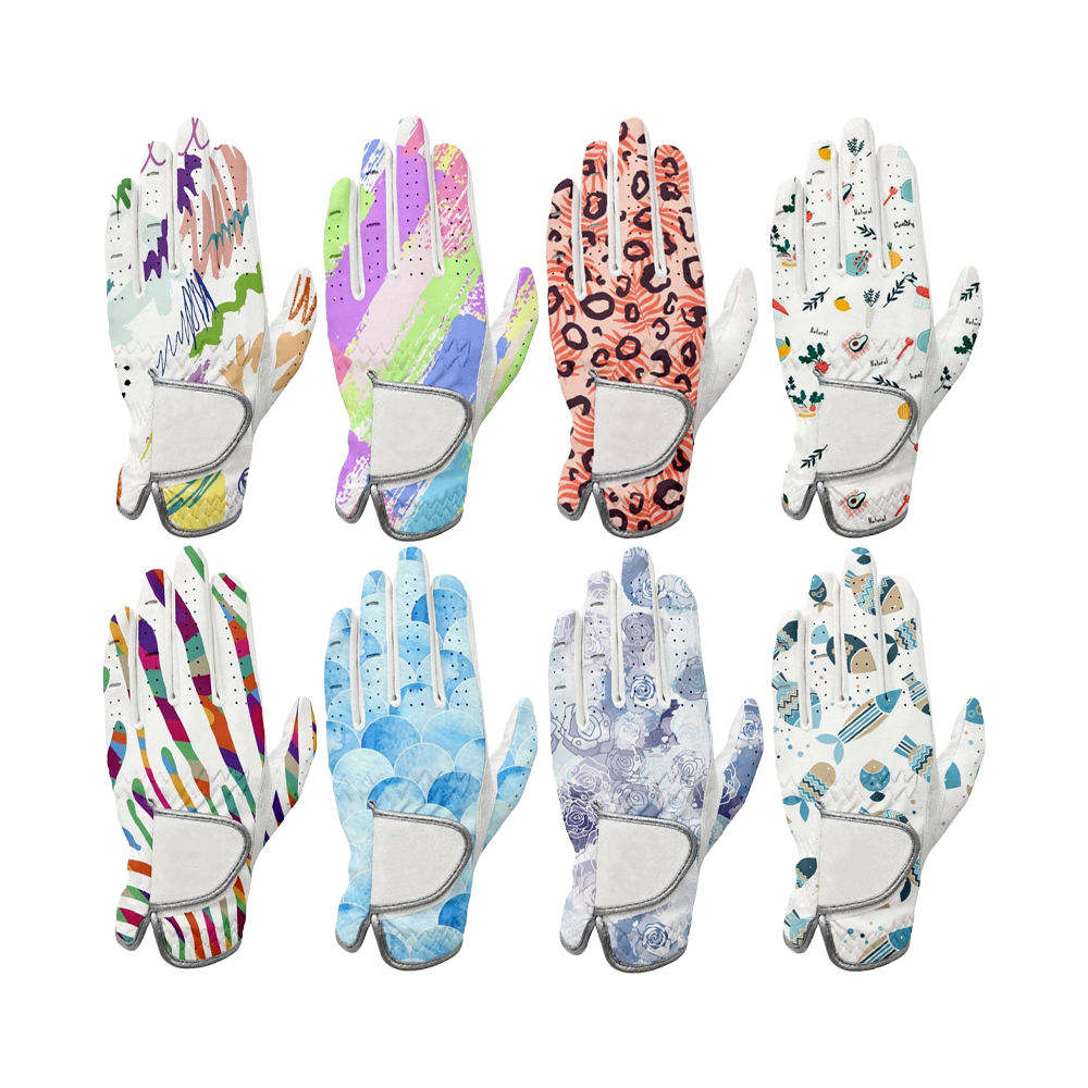 Factory Design Breathable Ladies Left Hand Cabretta Leather Golf Gloves – Sports Wholesale Quality - Imagen 3