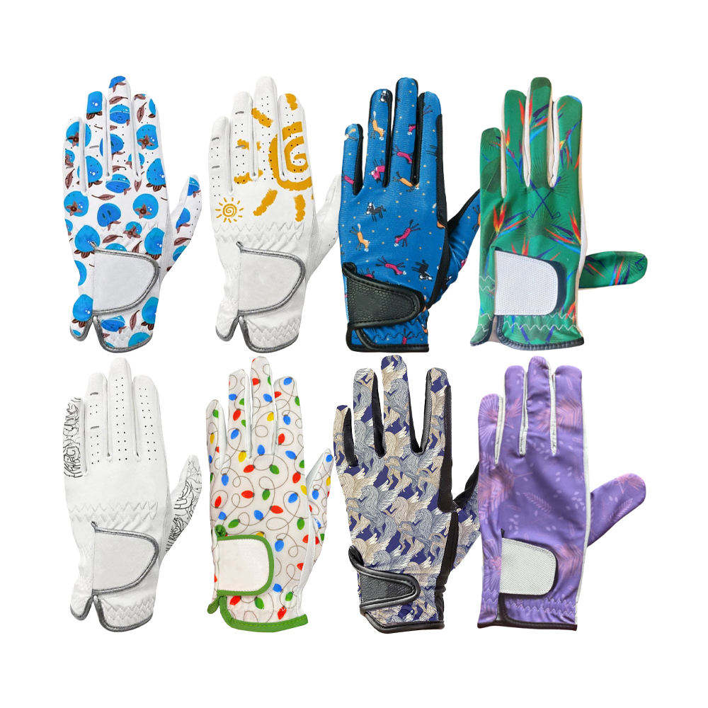 Factory Design Breathable Ladies Left Hand Cabretta Leather Golf Gloves – Sports Wholesale Quality - Imagen 6