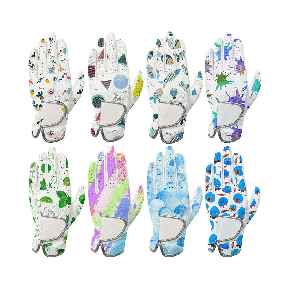 Factory Design Breathable Ladies Left Hand Cabretta Leather Golf Gloves – Sports Wholesale Quality - Imagen 2