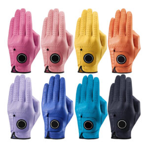 Factory Design Waterproof Ladies Left Hand Cabretta Leather Golf Practice Gloves – With Ball Marker & Tee Holder