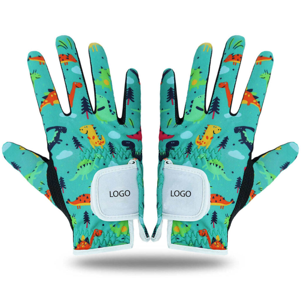 Kids All-Weather Left & Right Hand Golf Gloves – Factory Direct Sale, Custom Logo & Sublimation Design, Multi Color Options