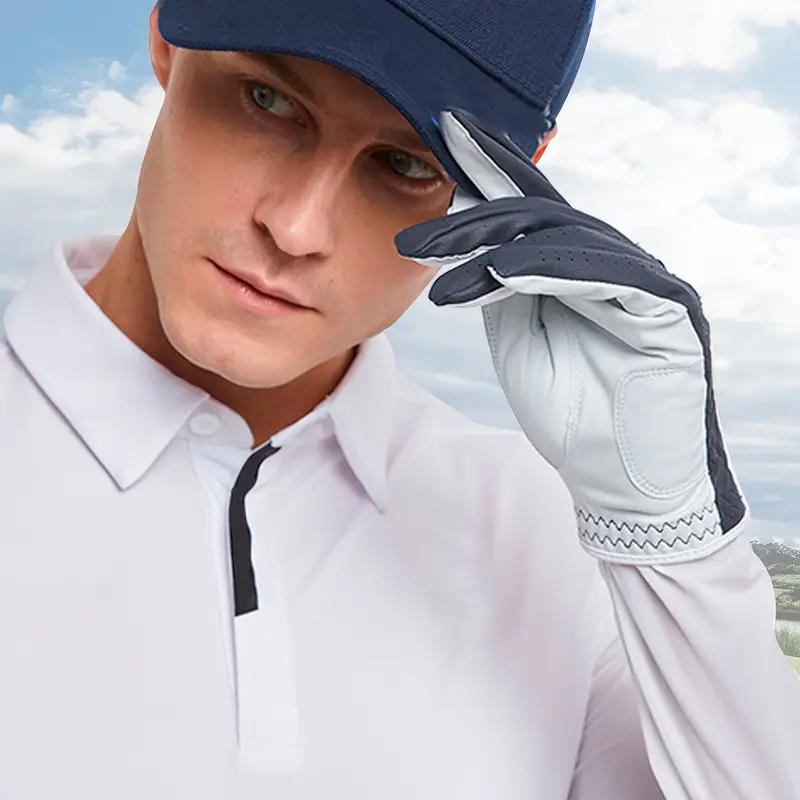 Custom Logo Printed Cabretta Leather Golf Gloves – High Quality Premium Wholesale Gloves - Imagen 3