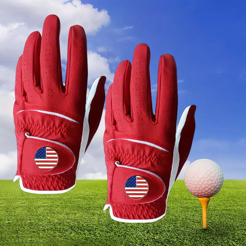 Custom Logo Printed Cabretta Leather Golf Gloves – High Quality Premium Wholesale Gloves - Imagen 5