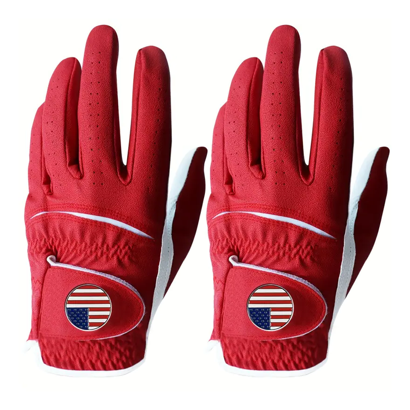 Custom Logo Printed Cabretta Leather Golf Gloves – High Quality Premium Wholesale Gloves
