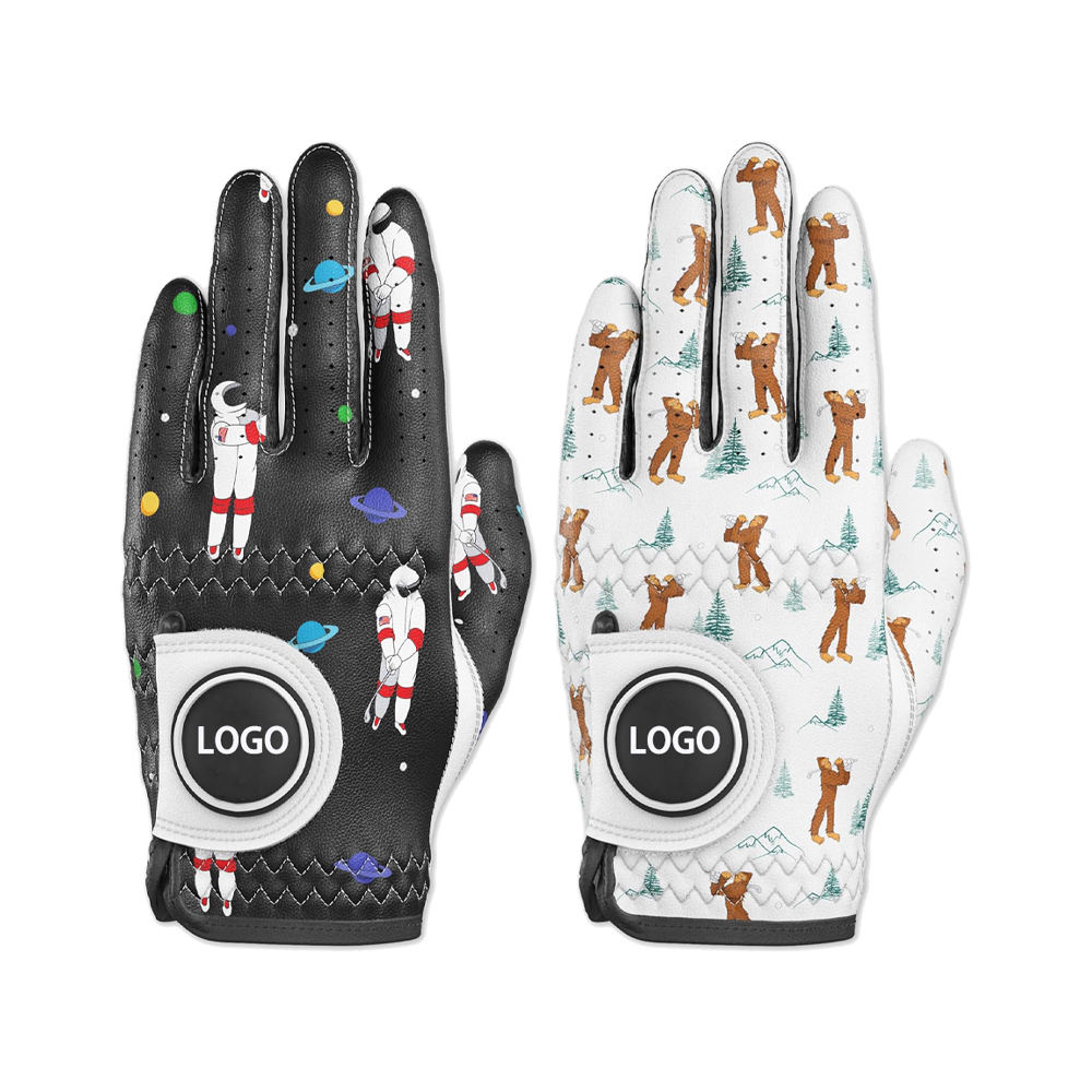 Fast Delivery Ladies Golf Gloves with Ball Marker – Cabretta Leather Left Hand Sports Golf Gloves - Imagen 5