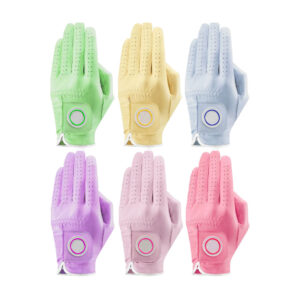 Fast Delivery Ladies Golf Gloves with Ball Marker – Cabretta Leather Left Hand Sports Golf Gloves