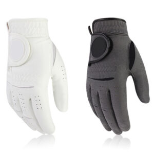 Genuine Cabretta Leather Golf Gloves for Men – Soft, Breathable, Adjustable Hook & Loop Closure for Left & Right Hand Use