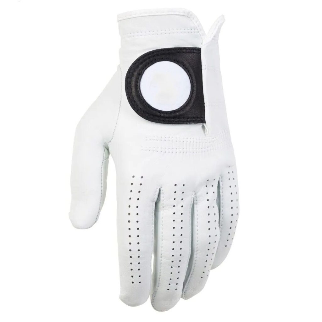 High Quality Custom Logo Leather Golf Grip Gloves – Pure Color Premium Performance Design