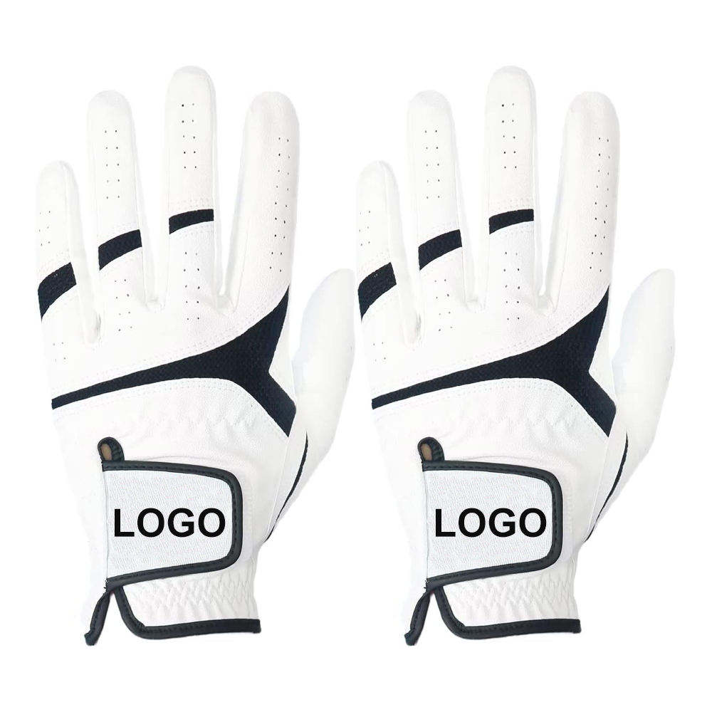 Hot Selling Anti-Slip Cabretta Leather Golf Gloves – Custom Logo for Men & Women PU Leather Grip Gloves - Imagen 4