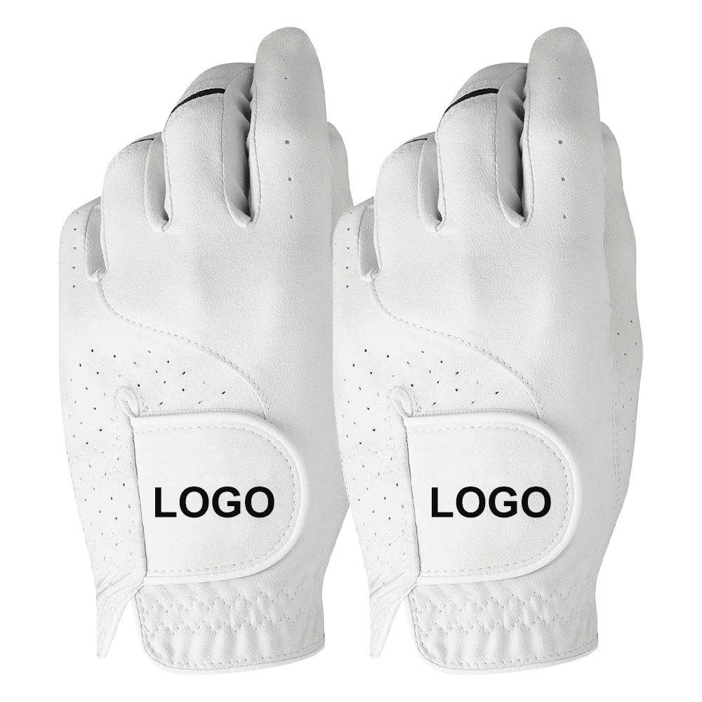 Hot Selling Anti-Slip Cabretta Leather Golf Gloves – Custom Logo for Men & Women PU Leather Grip Gloves - Imagen 2