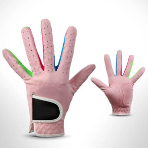 Hot Selling Breathable Sheepskin Men’s Golf Glove – Adjustable Wrist Strap, Full Finger, Custom Sizes, Multi-Color Outdoor Performance Golf Gloves