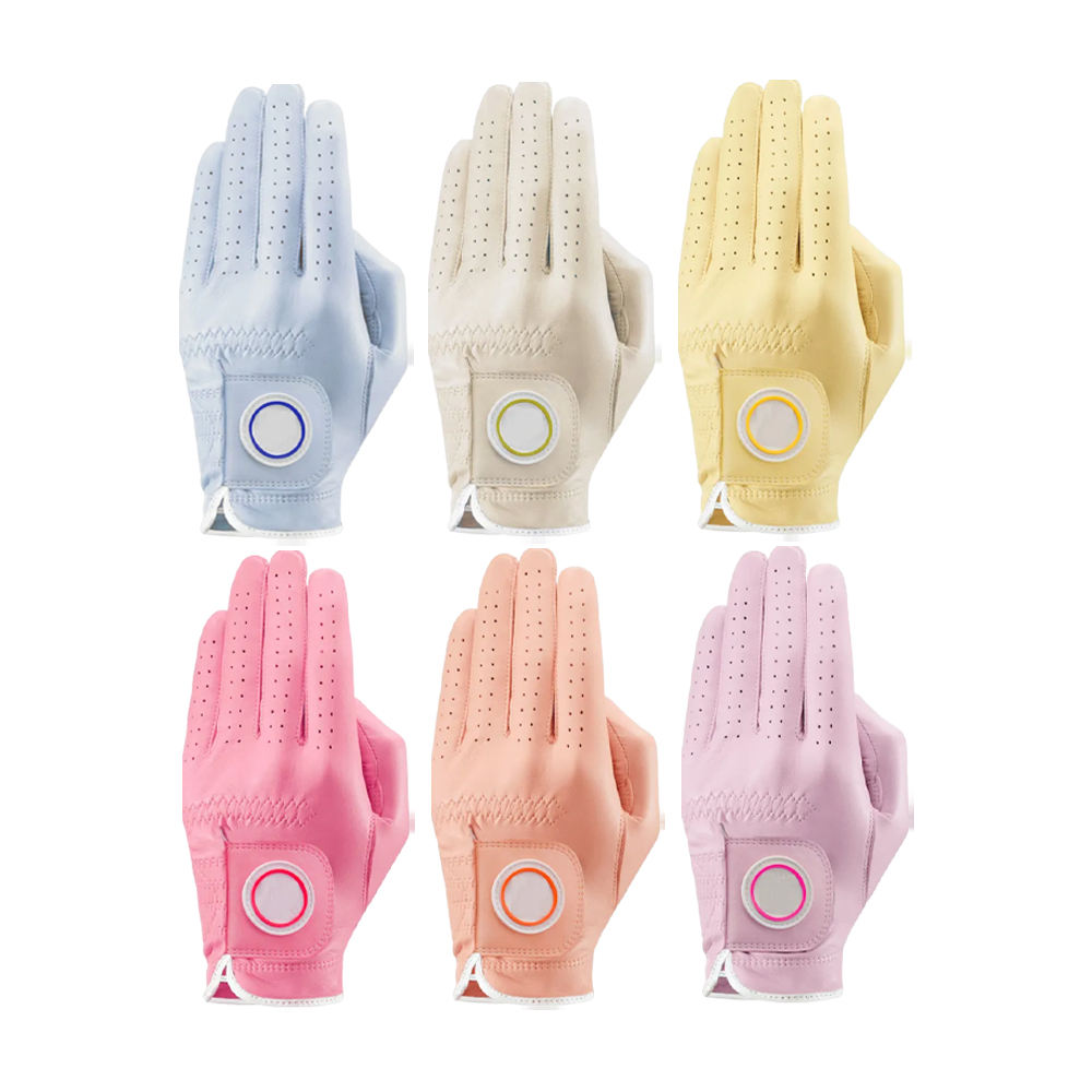 Hot Selling Breathable Sheepskin Men’s Golf Glove – Adjustable Wrist Strap, Full Finger, Custom Sizes, Multi-Color Outdoor Performance Golf Gloves - Imagen 3