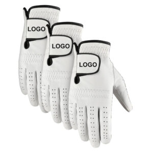 Hot Selling Custom Cabretta Leather Golf Gloves – Soft Full-Fit Logo Golf Gloves for Men & Women
