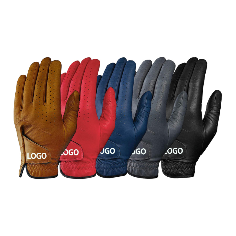Factory Price Cabretta Leather USA Flag Left Hand Waterproof Golf Glove – Pearl White with Custom Velcro Closure Professional Golf Gloves - Imagen 4