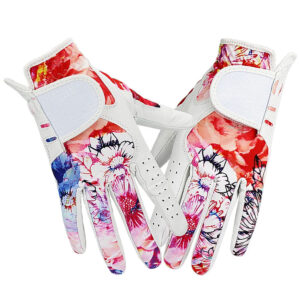 Men’s Left Hand Cabretta Leather Golf Gloves – Durable, Breathable & Stable Grip with Hook & Loop Closure for Sports Use