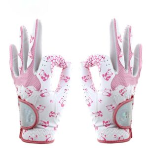 Men’s High Quality Custom Cabretta Leather Golf Gloves Breathable All Weather Hand Grip Quick Dry Right Hand Sports Gloves