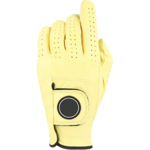 Men’s & Women’s Anti-Slip Cabretta Leather Golf Gloves – Breathable Design with Adjustable Wrist Strap & Custom Embroidered Logo Option