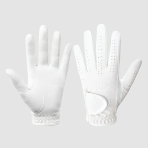OEM Golf Accessories Leather Gloves for Men – Brown & White Cabretta Leather Golf Gloves