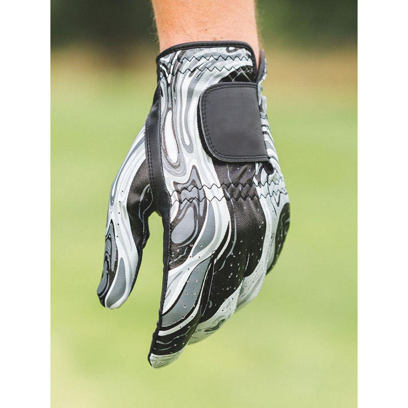 Custom Color Packing Printed Logo Cabretta Sheepskin Leather Golf Gloves – Non-Slip AAA Quality Sports Gloves for Men - Imagen 2
