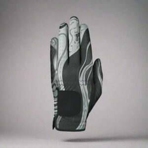 OEM High Quality Custom Breathable Durable Sheepskin Microfiber Leather Golf Gloves Hook & Loop Closure for Men
