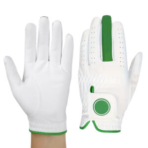 OEM Leather Golf Gloves for Men – Adjustable Strap Soft Cabretta Custom Golf Gloves