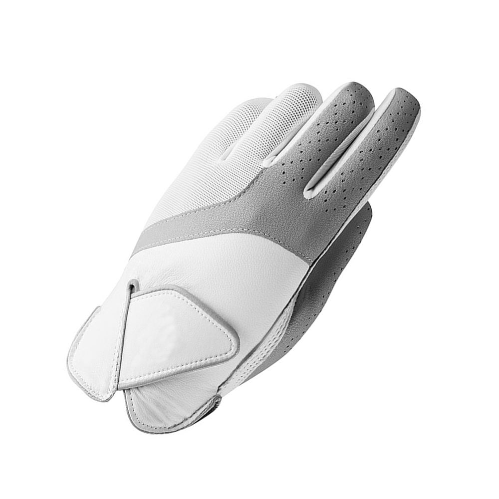 OEM Custom Branding White Golf Gloves – Premium Quality Soft Leather Full Finger Sports Gloves for Men & Women - Imagen 3