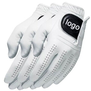 Premium Cabretta Leather Golf Gloves for Men – Adjustable Wrist Strap, Durable Hook & Loop Closure with Superior Comfort