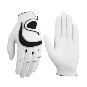 Professional Grade Cabretta Leather Golf Gloves with Enhanced Grip Breathable Soft Custom Fit for Competition