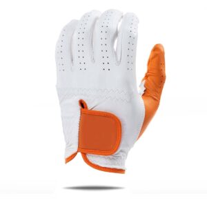 Wholesale 100% Cabretta Leather Men’s Left Hand Golf Gloves High Quality Hand Grip Full Color Custom Logo Premium OEM Sports Gloves