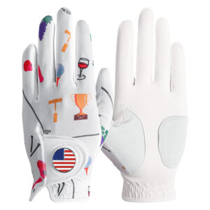 Women's Waterproof Genuine Leather Golf Gloves – Non-Slip Grip with UV Protection