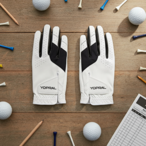 YOPRAL Men’s Cabretta Sheepskin Golf Gloves Anti Slip Breathable Professional Grip Left and Right Hand Model