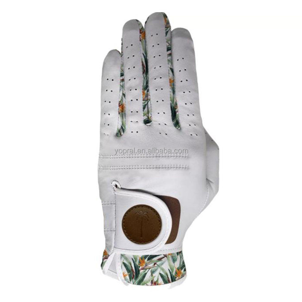 YOPRAL Professional Golf Gloves Reinforced Palm Cabretta Leather Anti Slip Breathable Custom Made OEM ODM Version 2