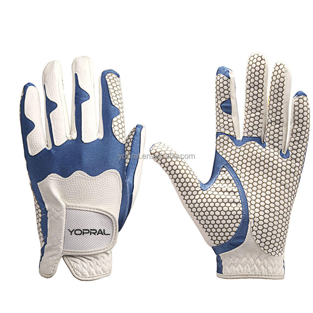 YOPRAL Professional Golf Gloves Reinforced Palm Cabretta Leather Anti Slip Breathable Custom Size OEM ODM - Imagen 3