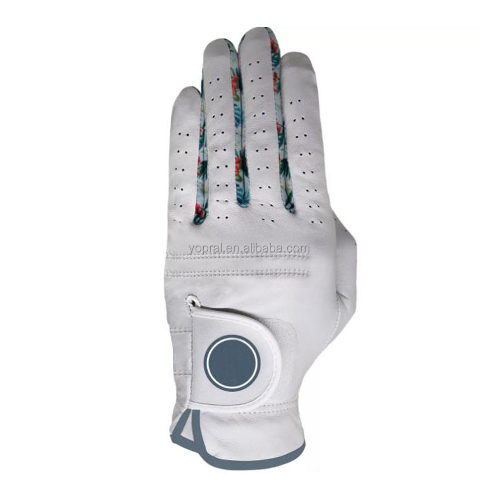YOPRAL Professional Golf Gloves Reinforced Palm Cabretta Leather Anti Slip Breathable Custom Size OEM ODM - Imagen 2