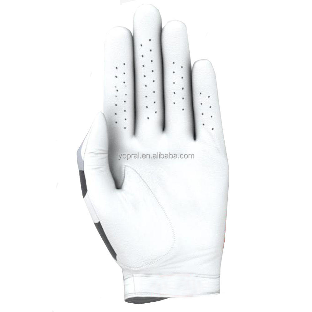 YOPRAL Professional Golf Gloves Reinforced Palm Cabretta Leather Anti Slip Breathable Custom Made OEM ODM Version 2 - Imagen 4